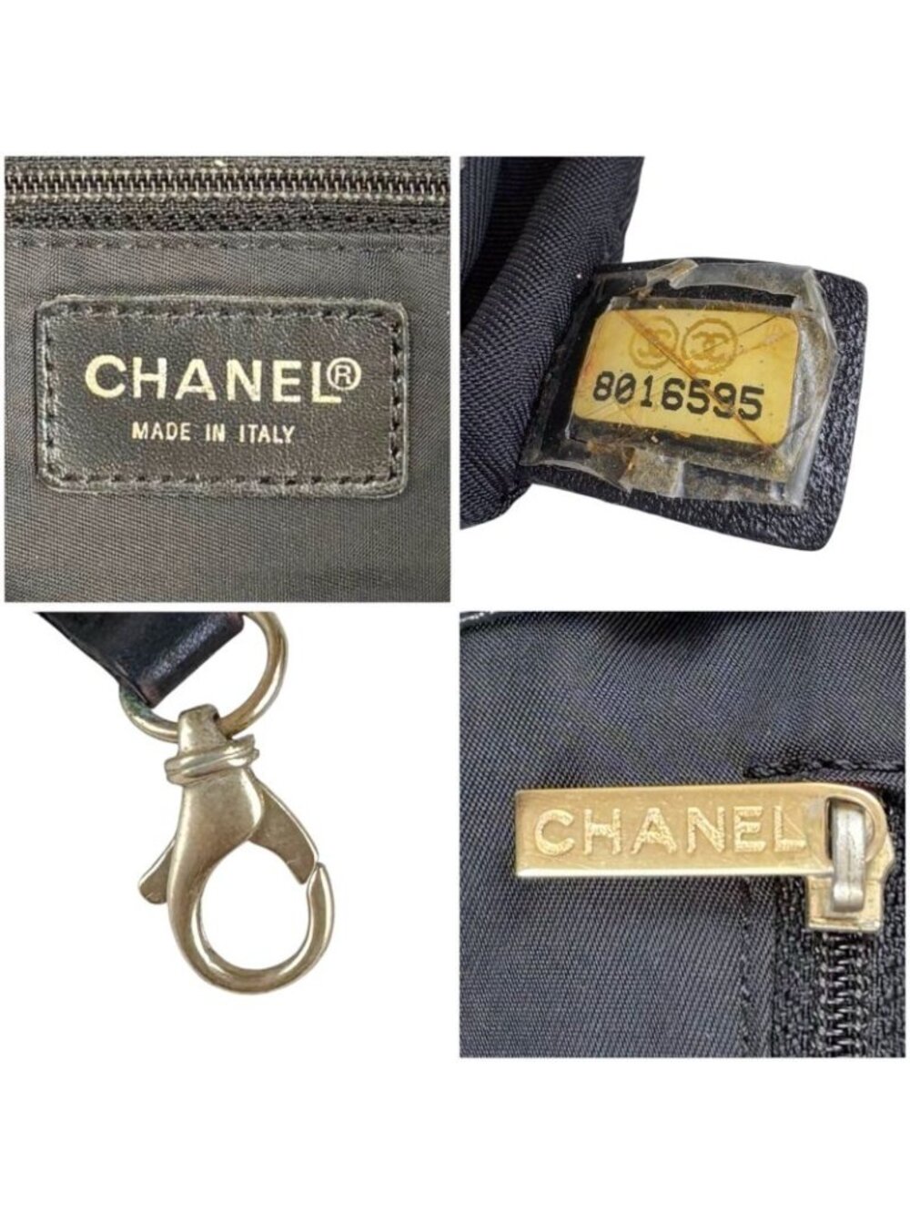 ★SOLD★ Chanel New Travel Line Tote Black Nylon Jacquard - Picture 10 of 13